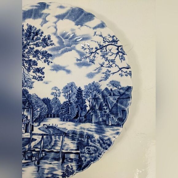 Johnson Brothers COTSWOLD blue and white salad plate - Picture 2 of 5